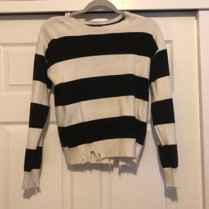 Black & white striped sweater